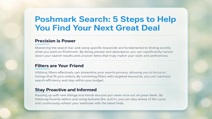 Poshmark Search: 5 Steps to Help You Find Your Next Great Deal