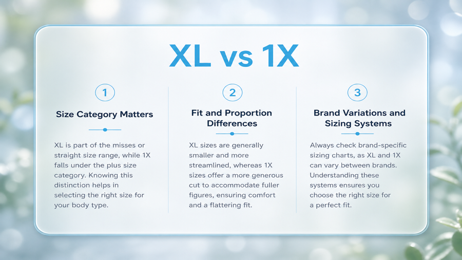 5 Essential Differences Between XL and 1X Sizes Every Shopper Should Know